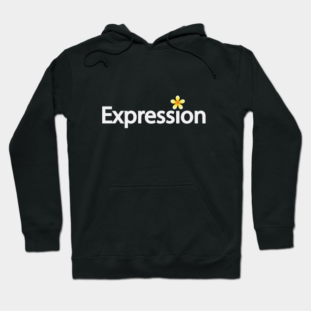 Expression creative text design Hoodie by BL4CK&WH1TE 